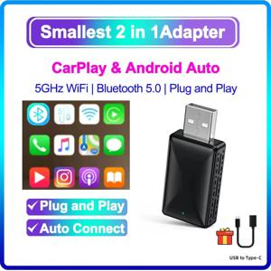 2025 미니 Apple CarPlay 무선 어댑터 자동차 재생 동글 Bluetooth WiFi 빠른 연결 OEM 유선 CarPlay 자동차 용 플러그 앤 플레이 New