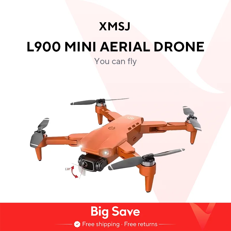 드론 L900 프로 4K 전문 5G GPS HD 듀얼 카메라 사진, 브러시리스 접이식 쿼드콥터 RC 거리 1.2km 드론 장난감