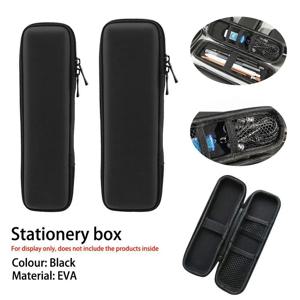 블랙 EVA 하드 쉘 스타일러스 펜 필통, 거치대 보호 운반 상자 가방, 펜 볼펜 스타일러용 보관 용기, 1PC