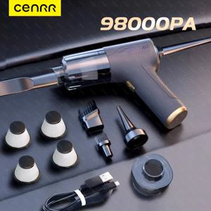 CENRR 98000PA 미니 자동차 진공 청소기 무선 강력한 무선 자동차 청소기 휴대용 공기 총 휴대용 진공 청소기