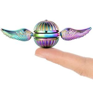 재미 있은 Fidget 회 전자 장난감 금속 안티 스트레스 손 회 전자 장난감 회전 자이로 손가락 회전 자이로 스코프 장난감 어린이 성인 선물