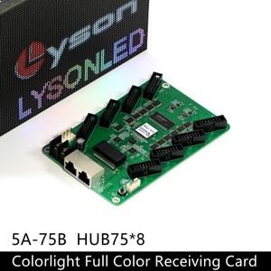 Colorlight 5A-75B 8xHUB75E 포트 S2 전송으로 카드 작업을 받는 풀 컬러 LED 비디오 벽