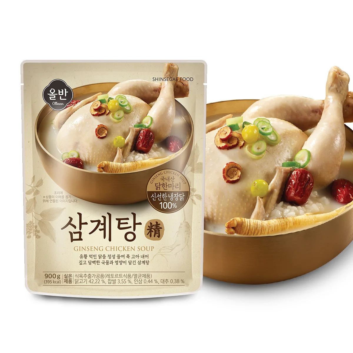[올반] 삼계탕 900gX4팩