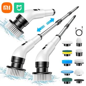 Xiaomi MIJIA 전기 청소 브러시 ​​9-in-1 무선 텔레스코픽 핸드 헬드 가정용 주방 바닥 욕실 9 헤드 클린 스크러버