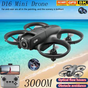 2025 신형 D16 미니 드론 8K WIFI GPS 전문가용 HD 항공 촬영 원격 조종 항공기 HD 듀얼 카메라 쿼드콥터 장난감 UAV