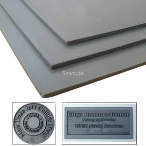 1pc A4 회색 레이저 고무 시트 접착제 내성 오일 마모 정밀 조각 인쇄 실러 스탬프 297x210x2mm