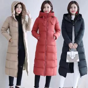 2024 롱 스트레이트 겨울 코트 여성 캐주얼 다운 재킷 슬림 후드 파카 오버 사이즈 패션 아웃웨어 플러스 사이즈 5XL WT 1 Kg