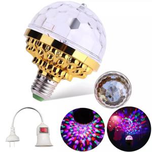 LED RGB E27 램프 전구 매직 컬러 프로젝터 휴일 파티 바 KTV 디스코에 대 한 자동 회전 무대 조명