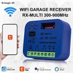 2CH 범용 RX 멀티 차고 문 원격 제어 수신기 433MHz 868MHz Tuya WiFi 스위치 DC AC 9-30V 85-250V 스마트 라이프 Alexa