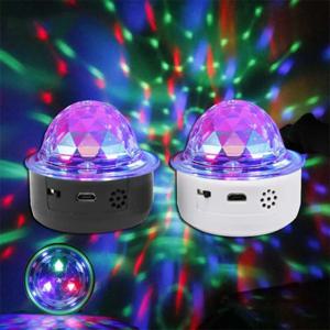 RGB 컬러 미니 자동차 무대 조명 3W 휴대용 LED 효과 조명 디스코 가족 파티 휴일 효과 램프 충전 레이저 빛