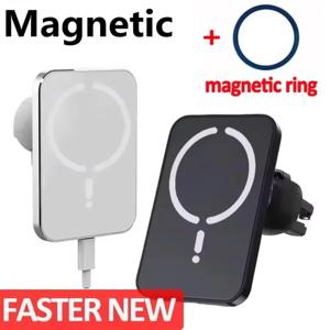 에어 벤트 클립 30W 자기 무선 차량용 충전기 전화 홀더 Magsafe iPhone 16 15 14 13 12 Pro Max 고속 차량용 충전 스탠드