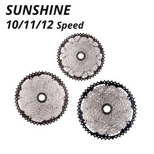 SUNSHINE 자전거 카세트 스프로킷 HG 구조 플라이휠, 시마노, 8, 9, 10, 11, 12 스피드 프리휠, 32, 36T, 40T, 42T, 46T, 50T, 52T SRAM