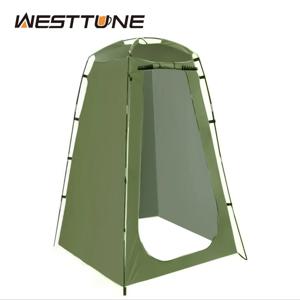 Westtune 휴대용 개인 정보 보호 샤워 텐트 캠핑 하이킹 해변 화장실 샤워 욕실을위한 야외 방수 탈의실 대피소