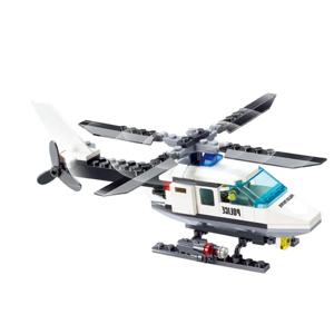 슈퍼 경찰 도시 비행기 듀얼 로터 헬리콥터 유명한 자동차 SWAT 빌딩 블록 DIY MOC 클래식 모델 벽돌 어린이 키트