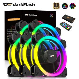 ICE Whale DA12 Rgb PC 케이스 팬 Ventoinha 조용한 120mm 컴퓨터 케이스 팬 대형 4핀 워터 쿨러 CPU 냉각 팬 Ventilador