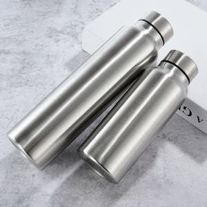 1000ml 스테인레스 스틸 스포츠 물병 단일 레이어 견고한 물 컵 금속 플라스크 Drinkware 캠핑 스포츠 체육관
