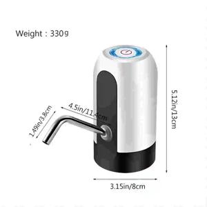 1pc 블랙 자동 물병 펌프 USB 충전 워터 펌프 워터 디스펜서의 원 버튼 자동 스위치