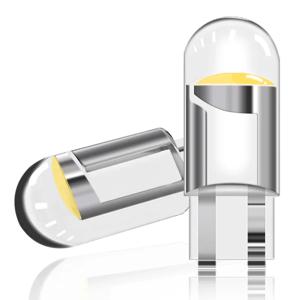 캔버스 유리 COB 6000k 독서 돔 램프 마커, 웨지 라이센스 플레이트 전구, 168 194 192 DC 12V 백색 자동차 LED 전구, T10 W5W