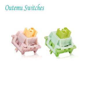 Outemu Peach/Lemon V2 스위치 Lubed 업데이트 자동 스위치 기계식 키보드 선형 촉각 5Pin 맞춤형 핫 스왑 DIY