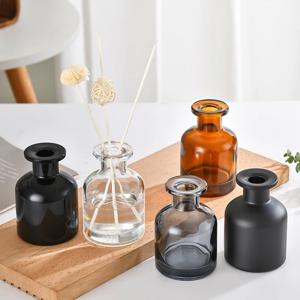 1Pcs 50ml 홈 향수 디퓨저 병 파티 선물 유리 용기 리드 디퓨저 에센셜 오일 병 오일 디퓨저 스틱
