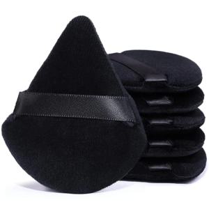 10/20Pcs 삼각형 벨벳 파우더 퍼프 피자 밀가루 미니 페이스 메이크업 스폰지 화장품 빨 수있는 경량 메이크업 도구