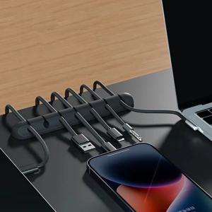 케이블 코드 와이어 주최자 실리콘 USB 케이블 와인 더 관리 클립 iPhone Huawei 용 마우스 키보드 헤드셋 용 자체 접착