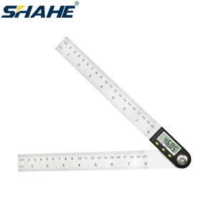 Shahe 0-200/300mm 디지털 각도기 각도 눈금자 전자 각도계 각도 파인더 미터 각도 게이지 측정 도구