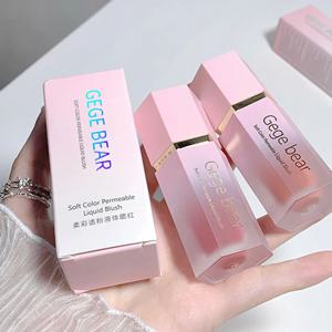 GEGEBEAR 부드러운 색상 반투명 리퀴드 블러쉬, 여아용 촉촉하고 깨끗한 화이트 리프트, 내추럴 매트 블러쉬