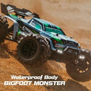 1:16 스케일 대형 RC 자동차 50km/h 고속 RC 자동차 성인과 어린이를위한 장난감 원격 제어 자동차 2.4G 4WD 오프로드 몬스터 트럭