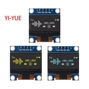 0.96 인치 OLED 디스플레이 모듈 SSD1306 I2C IIC SPI 직렬 128X64 LCD Arduino 용 4 핀 YellowBlue WhiteBlue (핀 헤더 납땜)