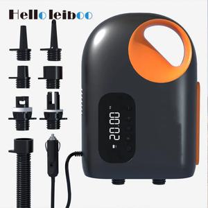 LEIBOO 20PSI DC 풍선 전기 공기 펌프 야외 서핑 패들 보드 Airbed Sup 보트 카약을위한 고속 공기 압축기