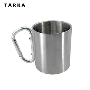 TARKA 캠핑 워터 컵 버튼 220/300ml 한 사람 스테인레스 스틸 워터 컵 등산 캠핑 피크닉 식기