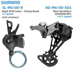 SHIMANO DEORE M6100 12 속도 변속기 시프터 레버 RD-M6100-SGS 변속기 12V 12S MTB 자전거 원래 부품