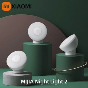 기존 XIAOMI Mijia 야간 조명 2 버전 모션 센서 조정 가능한 밝기 스마트 인간 광 센서 야간 램프 침실