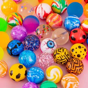 20pcs 미니 탄력 공 생일 파티는 손님을위한 선물을 선호합니다 고무 튀는 공 Pinata Goody 가방 필러 상 카니발 선물
