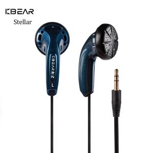 KBEAR Stellar HIFI 이어폰 15.4mm 다이나믹 드라이버 이어폰 모니터 일본어 PPS 플랫 헤드셋 음악 게임 이어 버드 헤드폰 KS1 KS2