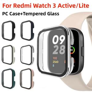 Xiaomi Redmi Watch 3 용 PC 케이스 유리 Redmi Watch3Active/Watch 3 Lite 커버 용 Active Smartwatch 화면 보호기 범퍼 쉘
