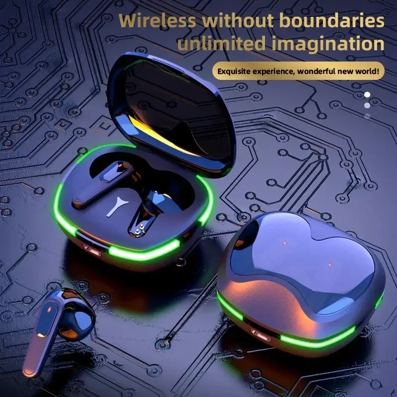 TWS Pro60 Bluetooth 이어폰 무선 헤드폰 소음 차단 헤드셋(마이크 포함) 스마트폰용 HiFi 스테레오 스포츠 이어버드