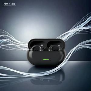 T75 Fone 블루투스 헤드셋 5.3 무선 골전도 헤드폰 클립 이어 음악 소음 차단 HD 통화 스포츠 게임 이어폰