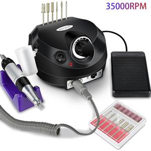 35000RPM 전기 네일 드릴 전문 매니큐어 기계 네일 샌더 세트 네일 드릴 비트 휴대용 네일 살롱 폴리 셔 장비