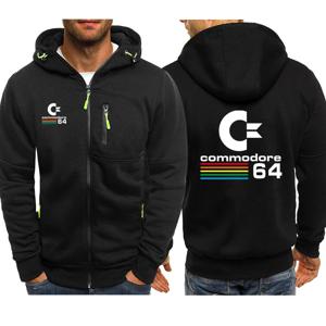 남성용 캐쥬얼 후드 스웻셔츠, 긴 소매 C64 SID 아미가 후드 맨투맨, 64 집업 운동복, 용수철 가을