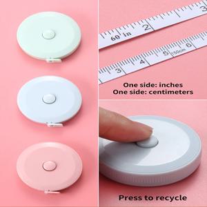 1 팩 줄자 신체 직물 용 측정 테이프 바느질 재단사 천 뜨개질 공예 체중 감소 측정 개폐식 1.5 M