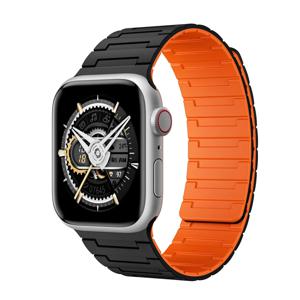 Apple 1-9 세대에 적합 불가리 마그네틱 실리콘 통기성 스포츠 스트랩 38 40 41 42 44 45 49mm