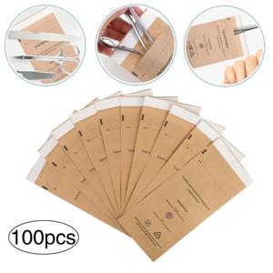 100Pcs 일회용 살균 소독 가방 세트 네일 도구 살균기 크래프트 가방 손톱 장비 소독 액세서리
