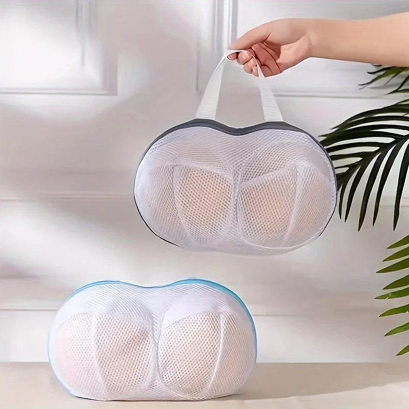 브래지어 세탁 가방 브래지어 워시 가방 지퍼가 달린 메쉬 세탁 세탁 가방 접이식 메쉬 란제리 속옷 메쉬 브래지어 세탁기 가방
