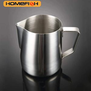 150/350/600ml 우유 주전자 패션 스테인레스 스틸 우유 공예 우유 거품 피처 커피 라떼 거품 아트 주전자 머그컵