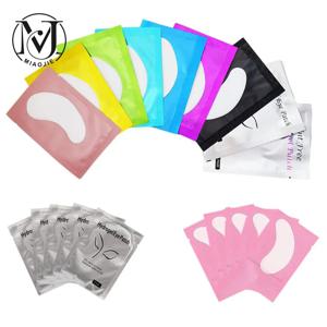MJ 50Pairs 속눈썹 패드 젤 패치 속눈썹 연장을위한 눈 패치 아래 속눈썹 접목 종이 스티커 응용 프로그램 메이크업