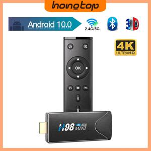 HONGTOP 미니 TV 스틱, 듀얼 와이파이 스마트 TV 박스, 미디어 플레이어, TV 리시버 셋톱 박스, 안드로이드 10, 4K HD, 2G, 16G, 2.4G, 5G, H.265