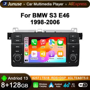 Junuse 차량용 멀티미디어 플레이어 3 시리즈 BMW E46 M3 318/320/325/330/335 1998-2005 7 