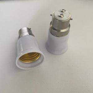 B22 to E27 전구 소켓 고품질 램프베이스 변환기 어댑터 Led 옥수수 전구 스포트라이트 110V 220V 용 PC 내화 램프 홀더
